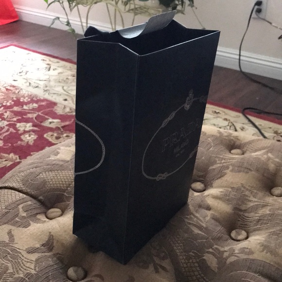 Prada shopping bag 10x6.2x3 inched with bow tie - Picture 3 of 5